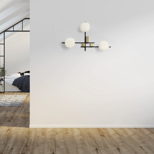 Applique moderno miloox lingotto 1744 346 g9 led metallo vetro - Miloox
