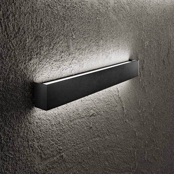 Applique led perenz rummo 8278 lc 1600lm 3000k modulo led integrato biemissione metallo alluminio - Perenz