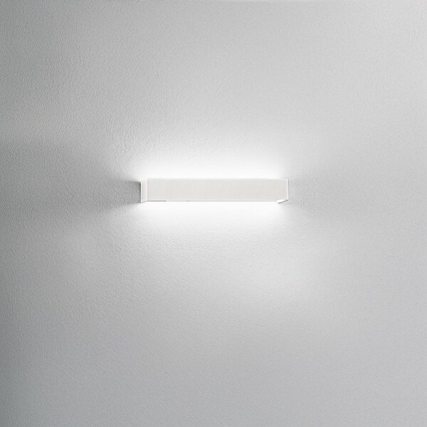 Applique led perenz rummo 8276 lc 1120lm 3000k fascia bianca nera modulo led integrato biemissione metallo alluminio - Perenz