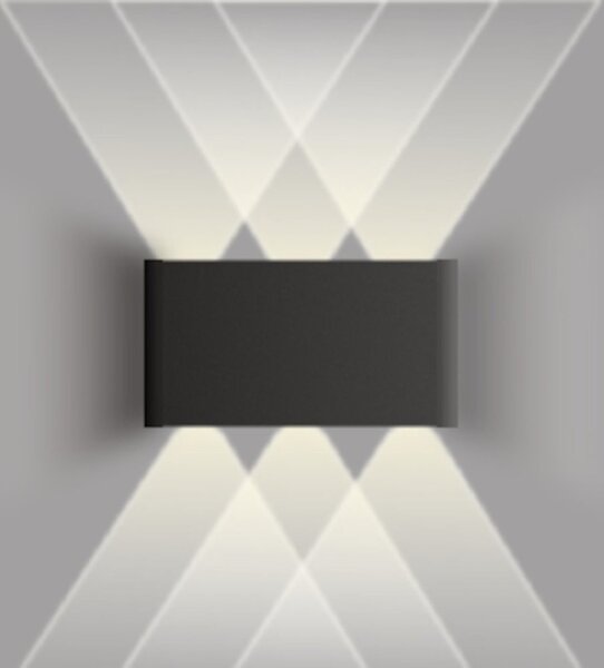 Applique led lampadari bartalini eneta nero ip65 termoplastica - Lampadari Bartalini Gesso