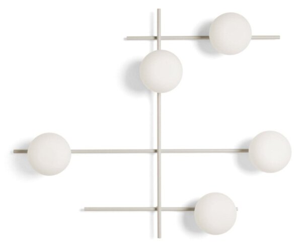 Applique moderna miloox mikado 1744.375 1744.379 g9 led metallo vetro - Miloox