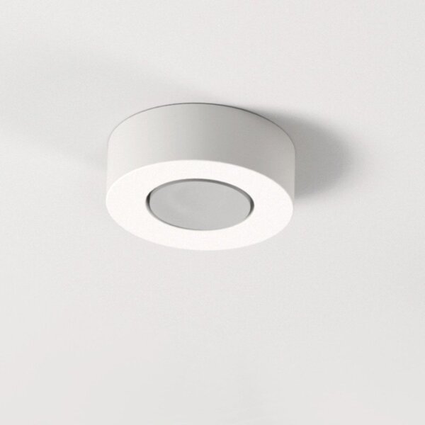 Plafoniera gesso lampadari bartalini sgge 1 gx53 led ip54 verniciabile moderno - Lampadari Bartalini Gesso