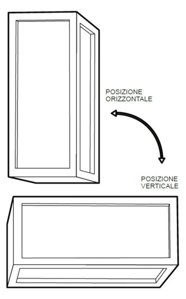 Applique moderno lampadari bartalini kcolb bia e27 led ip65 alluminio - Lampadari Bartalini Gesso