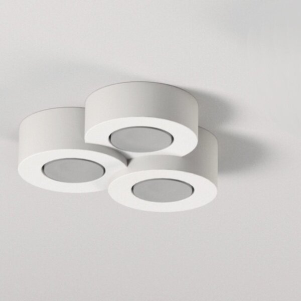 Plafoniera gesso lampadari bartalini sgge 3 gx53 led ip54 verniciabile moderno - Lampadari Bartalini Gesso