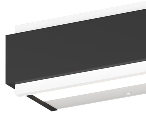 Applique moderno top light bios 1213 55 dm led switch 2640lm alluminio illuminazione modulo integrato - Top Light