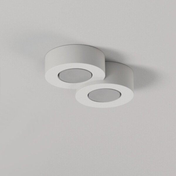 Plafoniera gesso lampadari bartalini sgge 2 gx53 led ip54 verniciabile moderno - Lampadari Bartalini Gesso