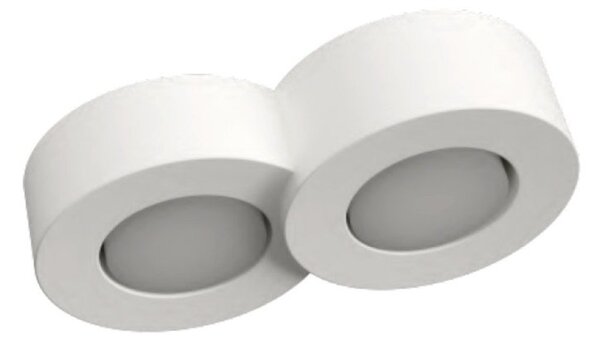 Plafoniera gesso lampadari bartalini sgge 2 gx53 led ip54 verniciabile moderno - Lampadari Bartalini Gesso