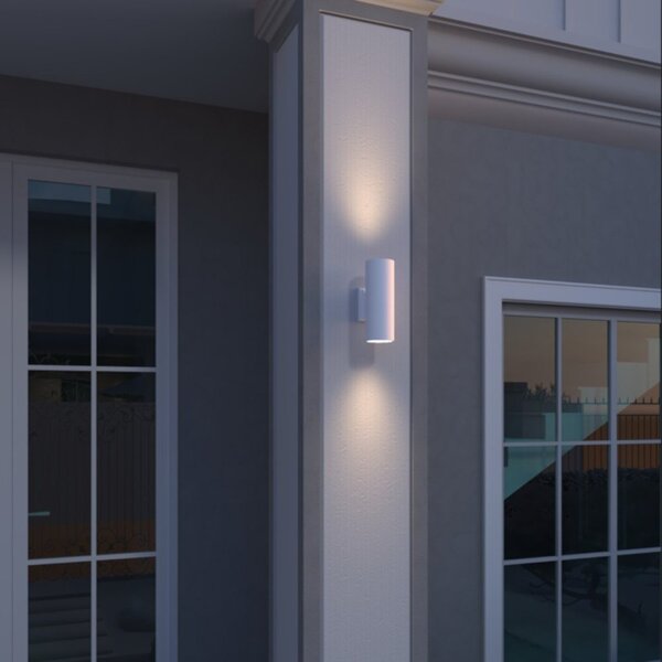 Applique moderno lampadari bartalini wolg gu10 led ip65 alluminio biemissione - Lampadari Bartalini Gesso