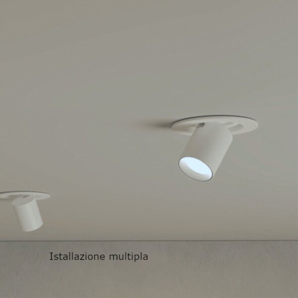 Faretto incasso lampadari bartalini tniop b led orientabile termoplastico - Lampadari Bartalini Gesso