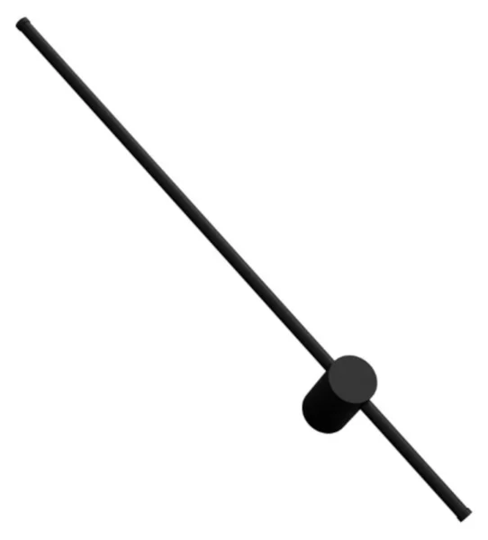 Applique moderno lampadari bartalini ssapmoc nero led metallo orientabile - Lampadari Bartalini Gesso