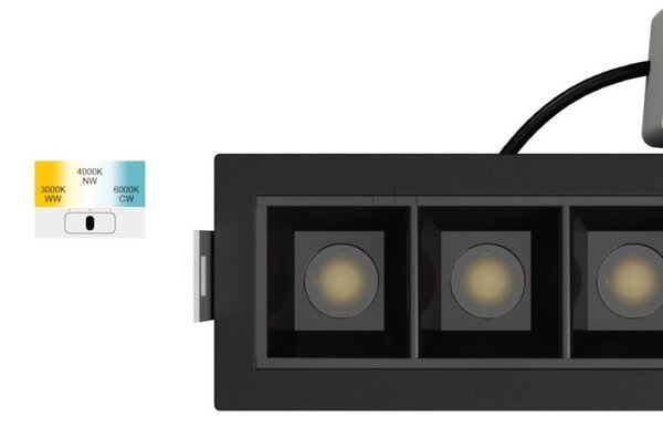 Faretto incasso lampadari bartalini avotnam 5 nero led alluminio - Lampadari Bartalini Gesso