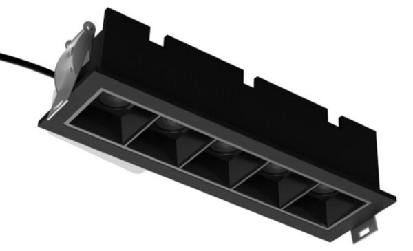 Faretto incasso lampadari bartalini avotnam 5 nero led alluminio - Lampadari Bartalini Gesso
