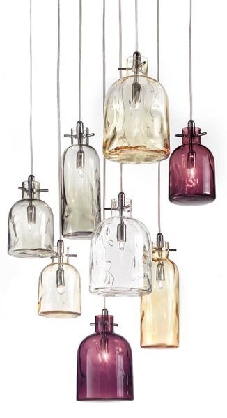 Selène Lampada a sospensione di design Bossa Nova 15 cm trasparente