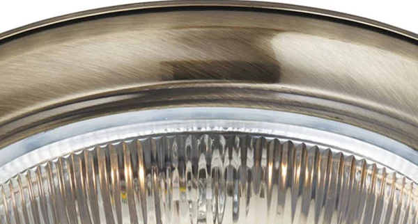 Searchlight Plafoniera American Diner, dimmerabile, Bronzo / Ottone antico, Bagno, Metallo, Antico, Plafoniera