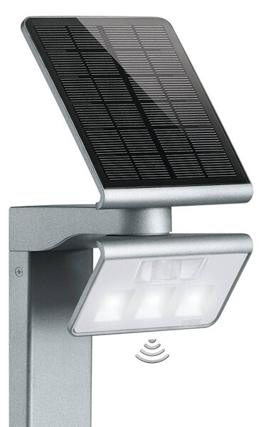 STEINEL XSolar Stand lampada LED solare argento XSOLAR GL-S, Alluminio / Grigio / Zincato, Metallo, Moderno, Lampade solari