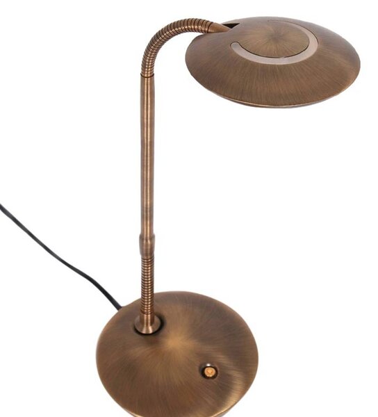 Steinhauer Lampada LED da tavolo Zenith con dimmer, bronzo