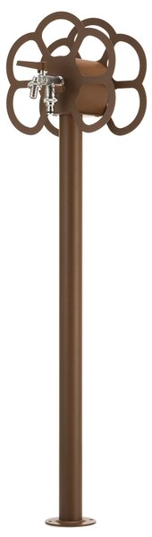 Fontana da Giardino con Rubinetto e Portatubo Integrato Belfer 42/SRF Ruggine