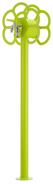 Fontana da Giardino con Rubinetto e Portatubo Integrato Belfer 42/SRF Verde Acido