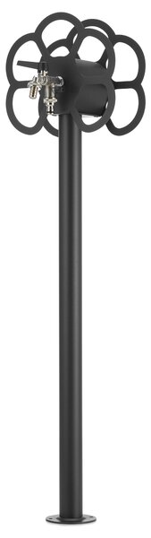Fontana da Giardino con Rubinetto e Portatubo Integrato Belfer 42/SRF Antracite