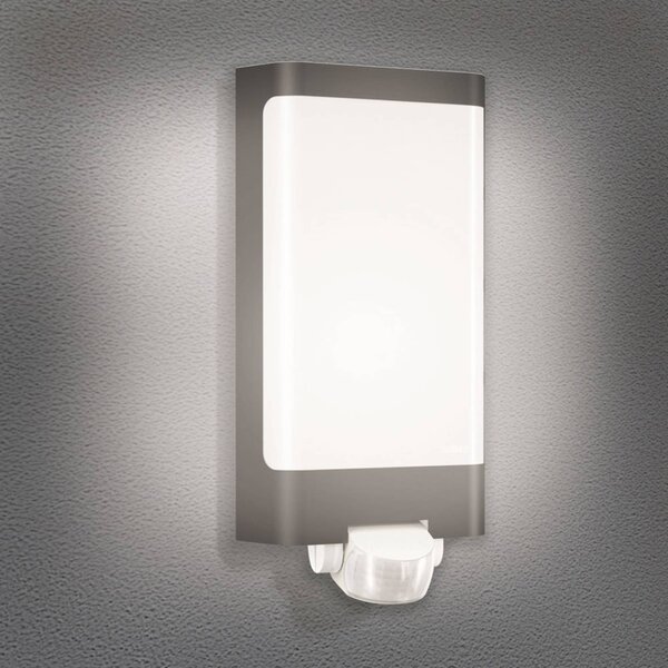 STEINEL L 240 S applique LED sensore, antracite, Nero, Acciaio Inox, Moderno