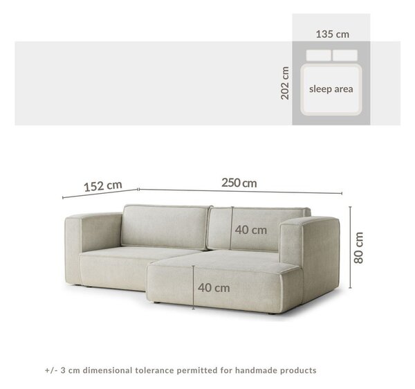 Divano angolare azzurro allungabile/con contenitore (con penisola a destra/con chaise lounge) con rivestimento in ciniglia Velto – Maison de Rêve