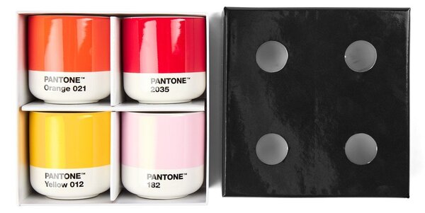 Tazzine in set per espresso in porcellana 4 pz 100 ml Macchiato – Pantone
