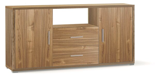 Madia 2 Ante 2 Cassetti 174x84x41 cm Noce Stelvio