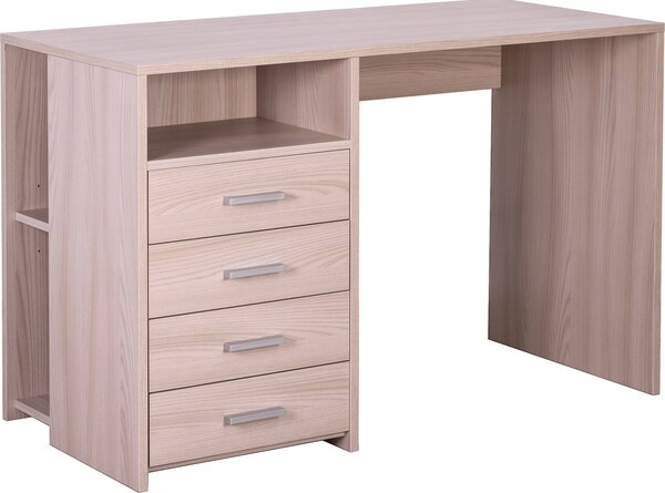 Scrivania da Ufficio 4 Cassetti 120x76x55 cm Olmo Chiaro