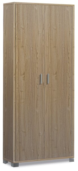 Armadio Multiuso 2 Ante 83x190x29 cm Noce Stelvio
