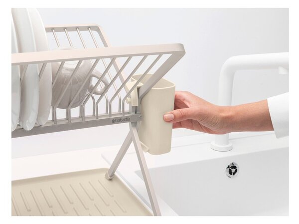 Scolapiatti a due piani beige in metallo 37x33 cm – Brabantia