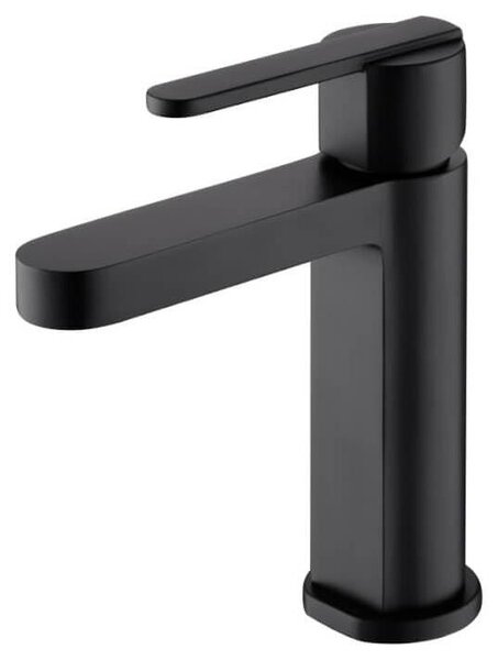 Miscelatore monocomando per bagno, finitura nero opaco