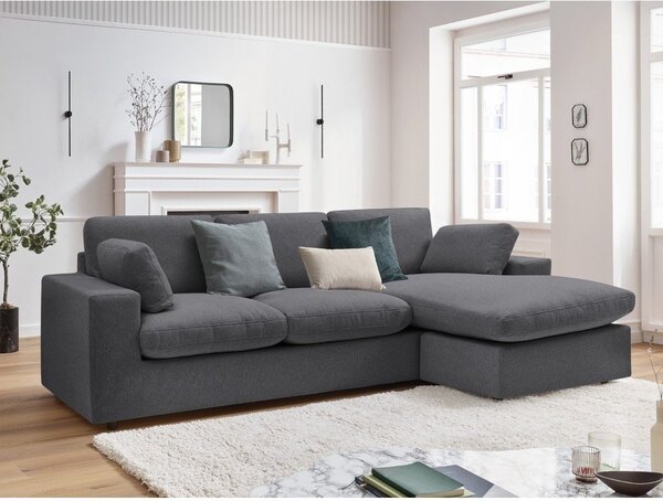 Divano angolare grigio scuro Belair – Bobochic Paris