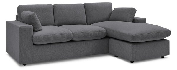 Divano angolare grigio scuro Belair – Bobochic Paris