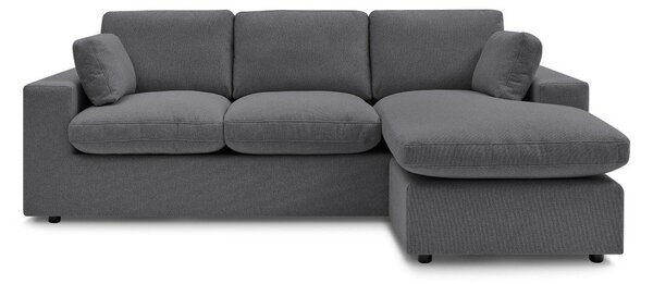 Divano angolare grigio scuro Belair – Bobochic Paris