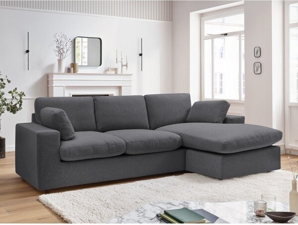 Divano angolare grigio scuro Belair – Bobochic Paris