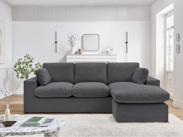 Divano angolare grigio scuro Belair – Bobochic Paris