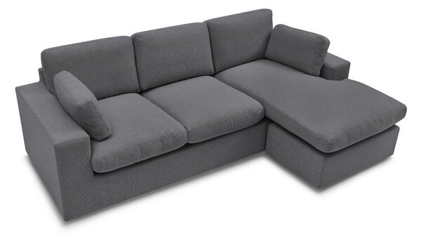 Divano angolare grigio scuro Belair – Bobochic Paris