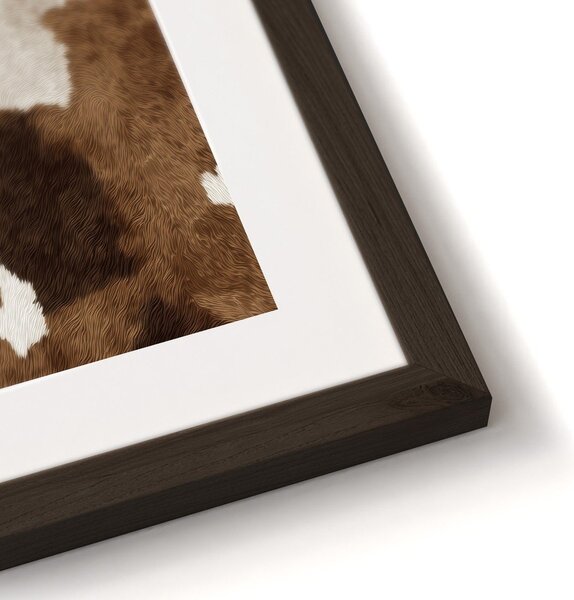 Dipinto stampato con cornice inclusa 30x40 cm Cowhide – Styler