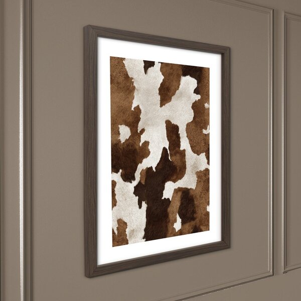 Dipinto stampato con cornice inclusa 30x40 cm Cowhide – Styler