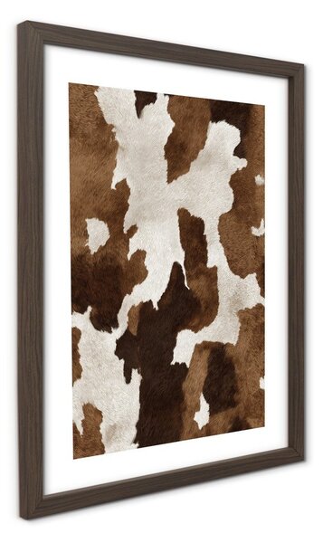 Dipinto stampato con cornice inclusa 30x40 cm Cowhide – Styler