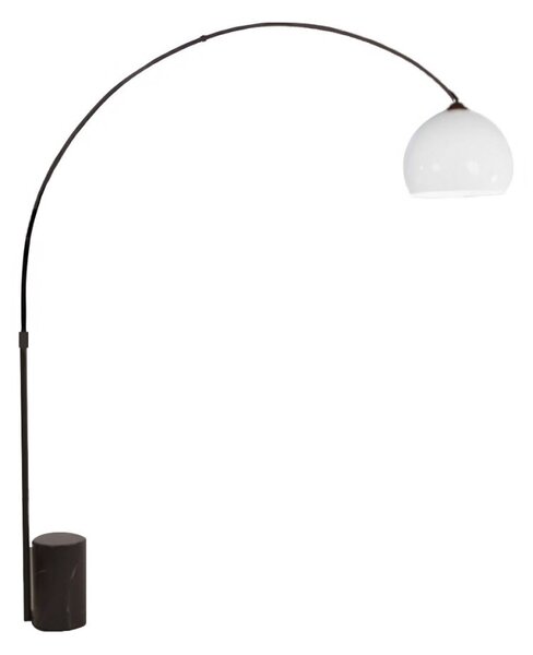 Piantana arco illuminando curve p nr curvepnrnr e27 led metallo marmo acrilico - Illuminando