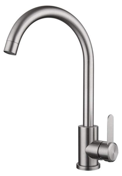 Rubinetto da cucina in acciaio inossidabile con acqua calda e fredda