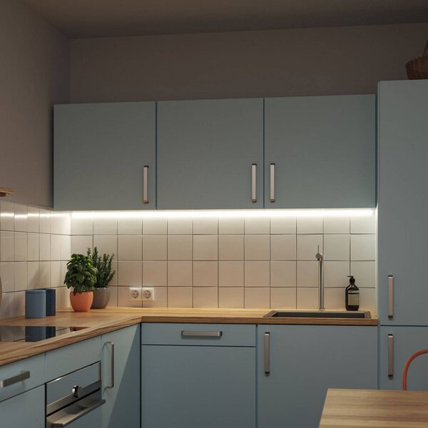 Paulmann SimpLED Delta striscia 3.000 K 3 m Delta, dimmerabile, Bianco / Opale, Soggiorno / Sala da pranzo, Plastica