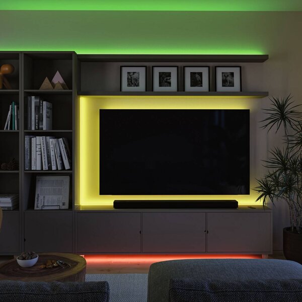 Paulmann SimpLED Full Line striscia RGB 5 m Full-Line, dimmerabile, Bianco / Opale, Soggiorno / Sala da pranzo, Plastica