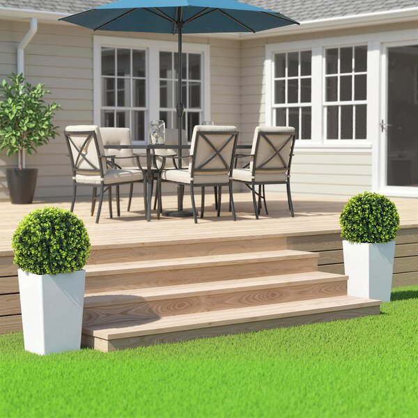 HOMCOM Set da 2 Sfere di Eucalipto Artificiali 65 cm con Protezione UV, Verde | Aosom Italy