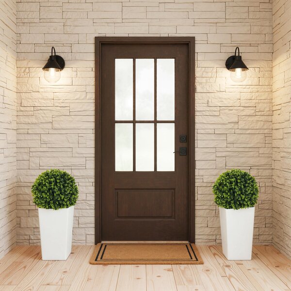 HOMCOM Set da 2 Sfere di Eucalipto Artificiali 65 cm con Protezione UV, Verde | Aosom Italy