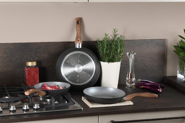 Tognana Batteria Pentole Induzione 8 Pezzi Antiaderenti in Alluminio colore Grigio - Great Stone
