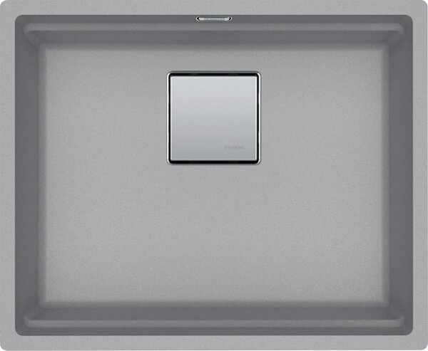 FRANKE lavello sottopiano KUBUS 2 KNG 110-52 in STEIN GREY con valvola a pulsante / Fragranit