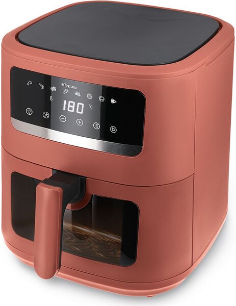 Tognana Friggitrice ad Aria 8 Litri Potenza 2000W con Timer e Doppia Resistenza colore Rosso Mela - D2DFA08IRRO