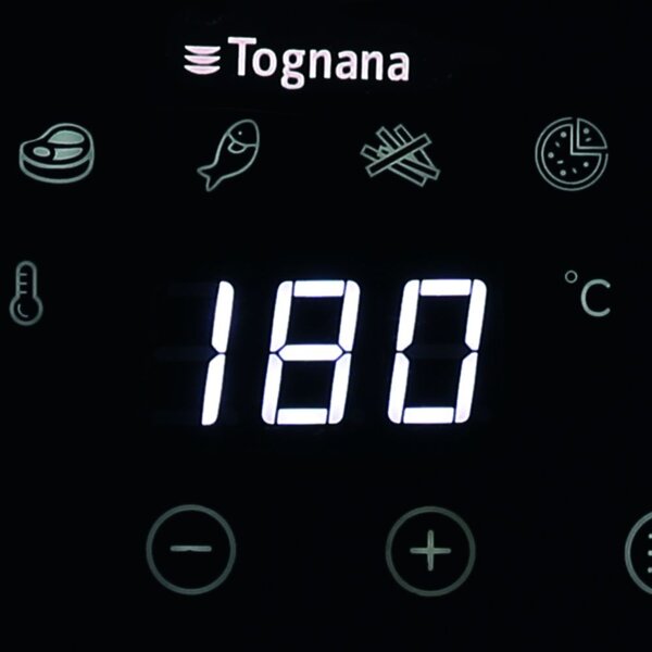 Tognana Friggitrice ad Aria 8 Litri Potenza 2000W con Timer e Doppia Resistenza colore Rosso Mela - D2DFA08IRRO